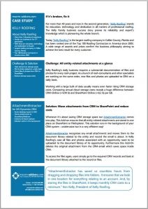Kelly Roofing Strives for Efficient Customer Service 1 Case Study Screenshot
