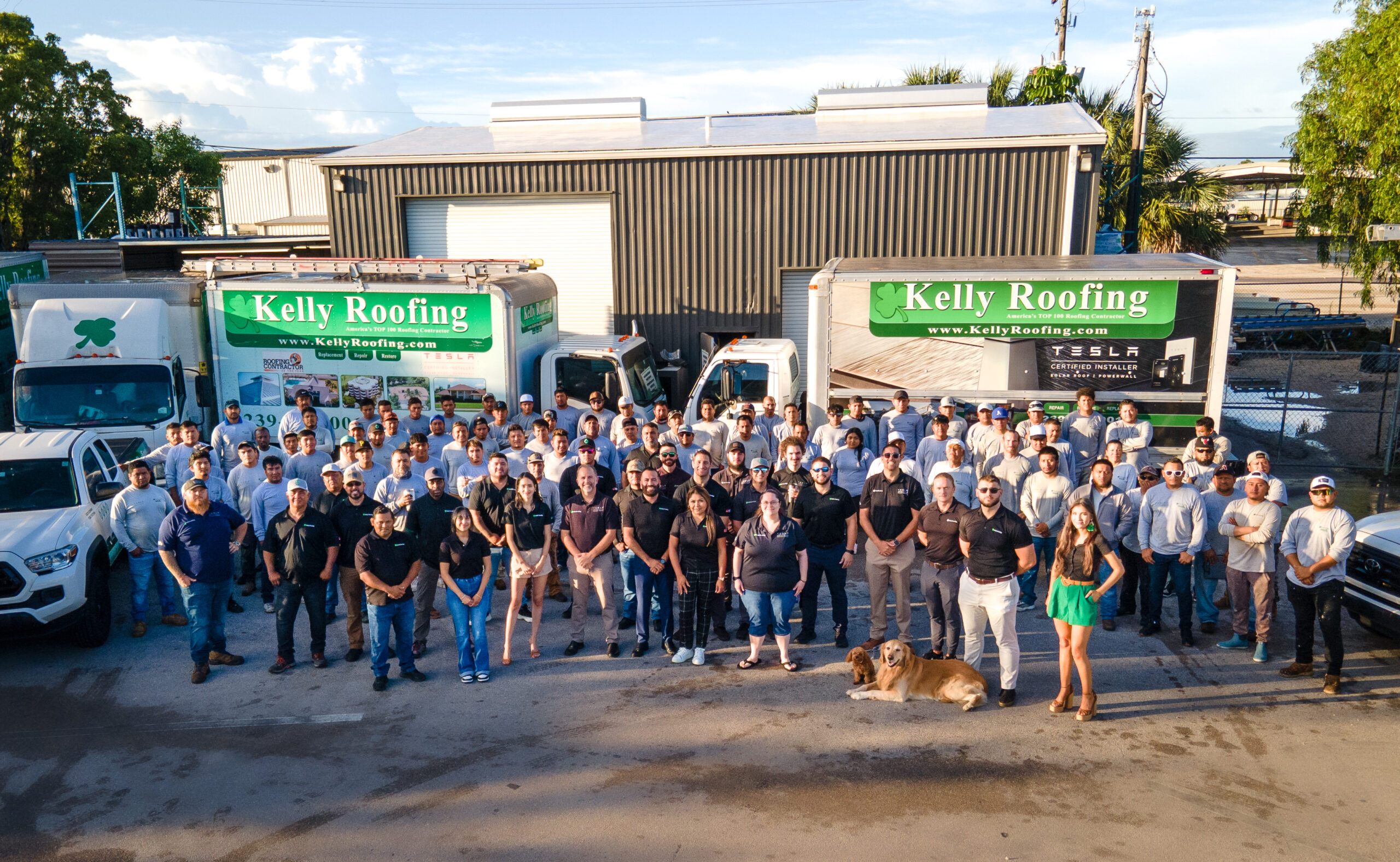 Free Shingle Roof Replacement for a Family in Need 1 Kelly Roofing team members